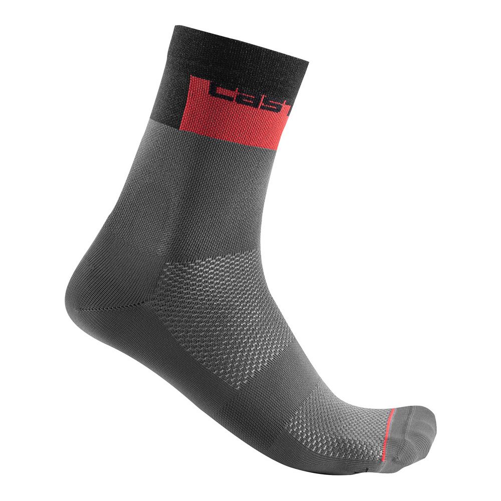 Castelli BLOCCO 15 - Chaussettes gris foncé