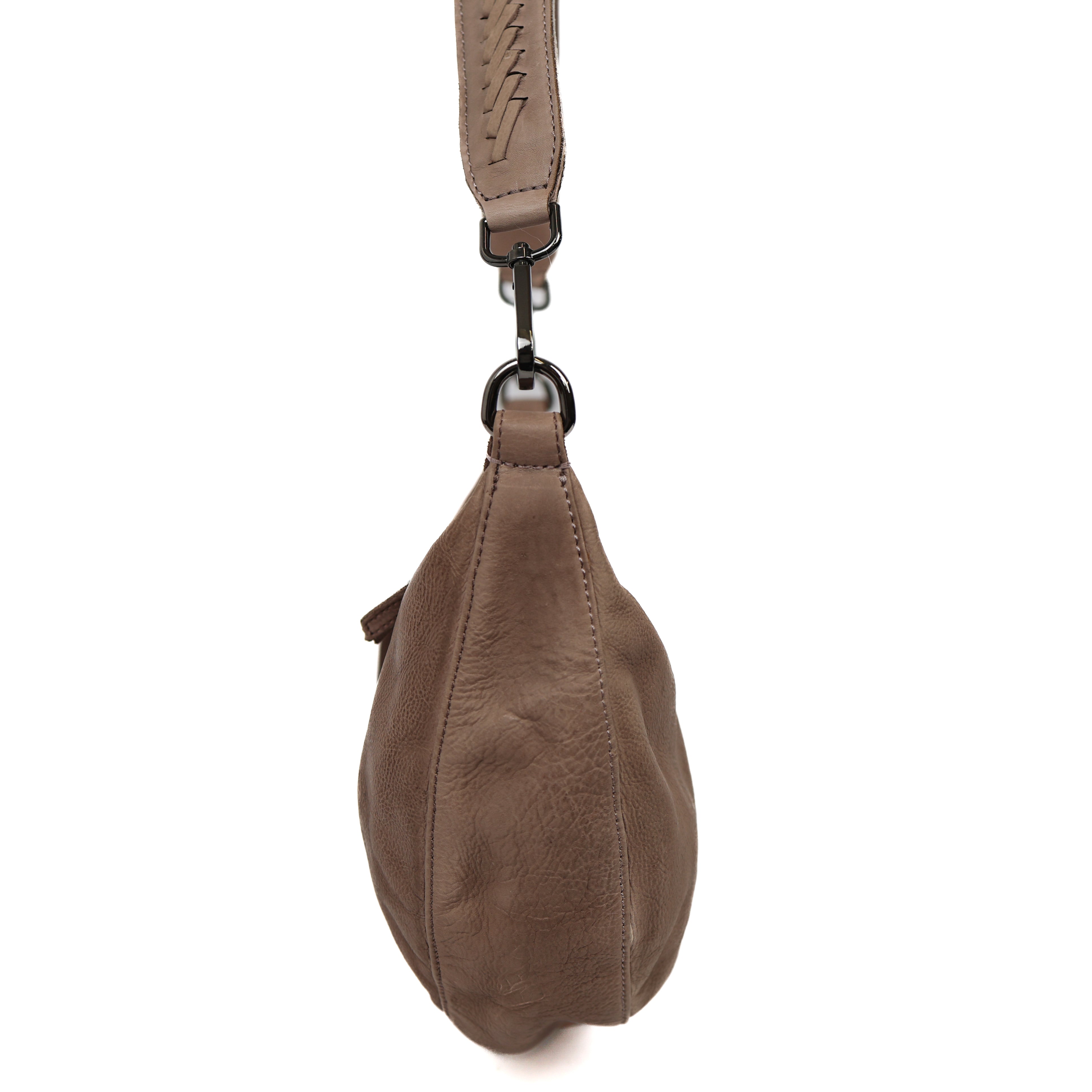 Middelgrote buideltas 'Ilse' taupe Taupe