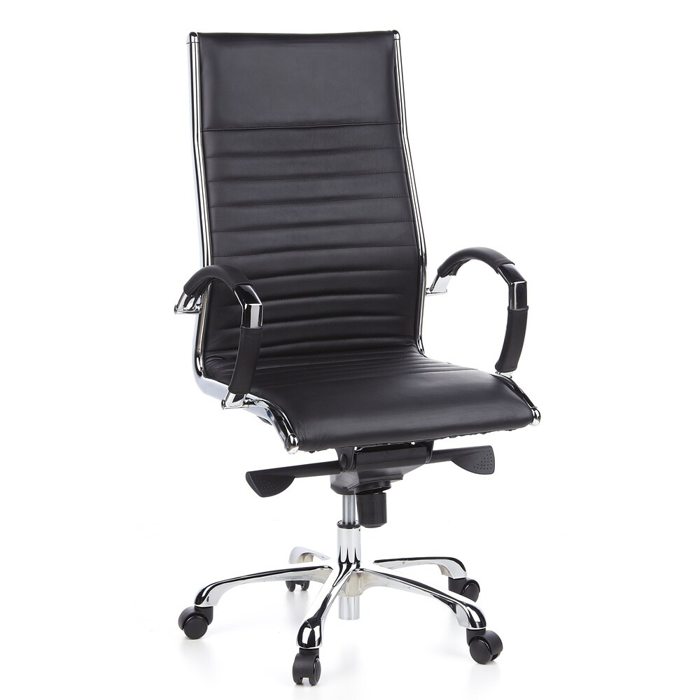 Profi Chefsessel PARMA 20 Leder mit Armlehnen hjh OFFICE