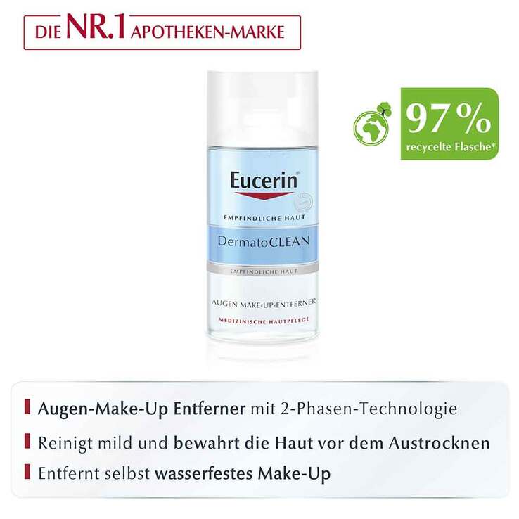 Eucerin Dermatoclean Augen Make-up Entferner, 125 ml