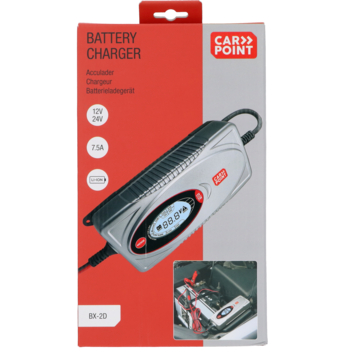 Carpoint BX-2D acculader 12v/24v  max. laadstroom 7.5 ampère