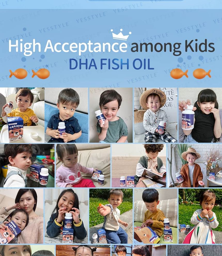 BHK's - Kids DHA Visolie Kauwbare Softgel Sinaasappelsmaak