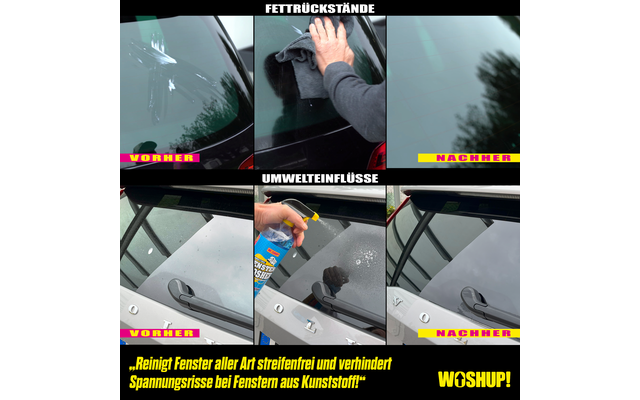 WOSHUP! Fenster Wosher Scheibenreiniger für Wohnwagen und Wohnmobile 1 Liter