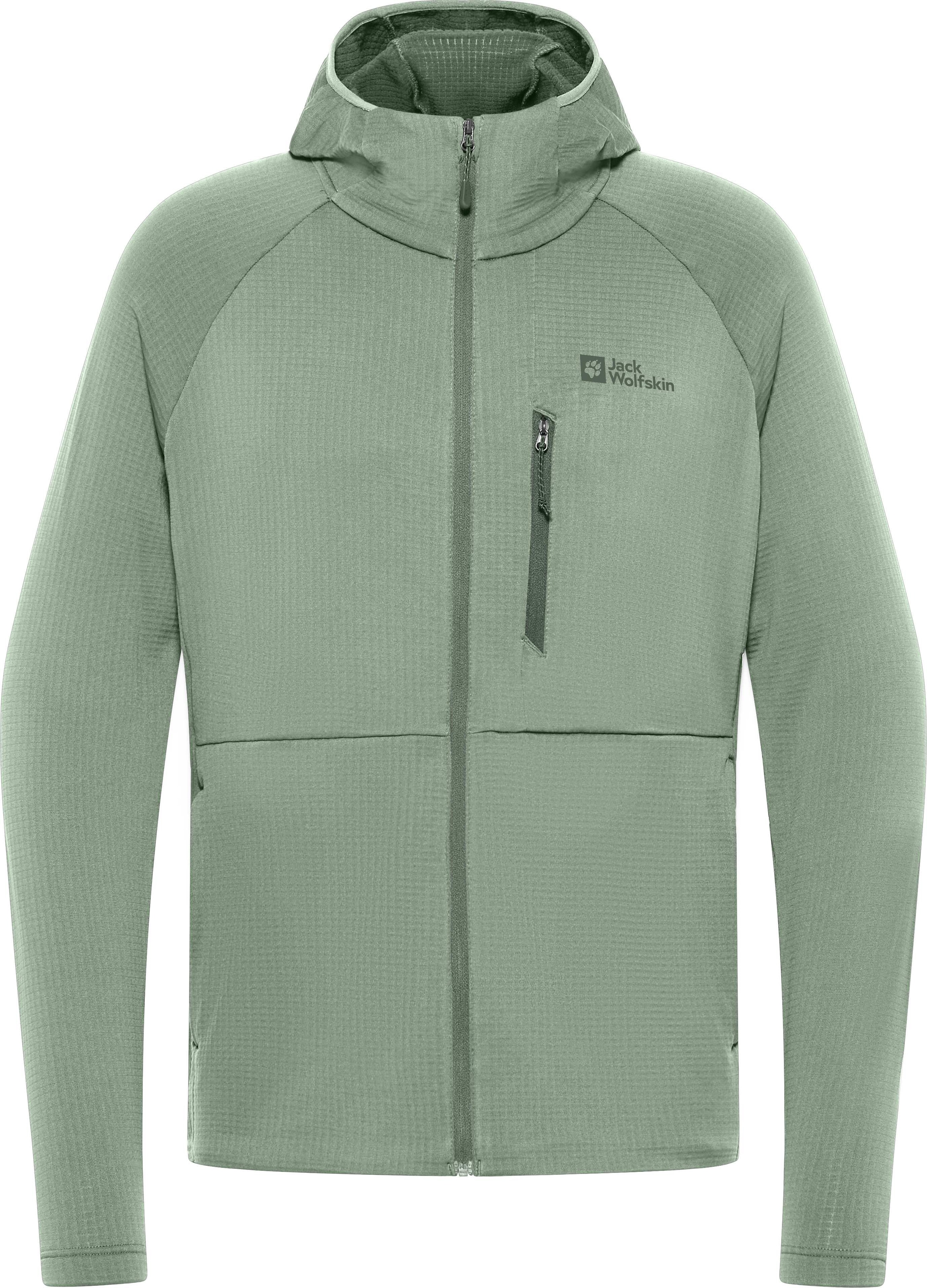 Jack Wolfskin Fleecejacke »KOLBENBERG HOODED FZ M« mit Kapuze