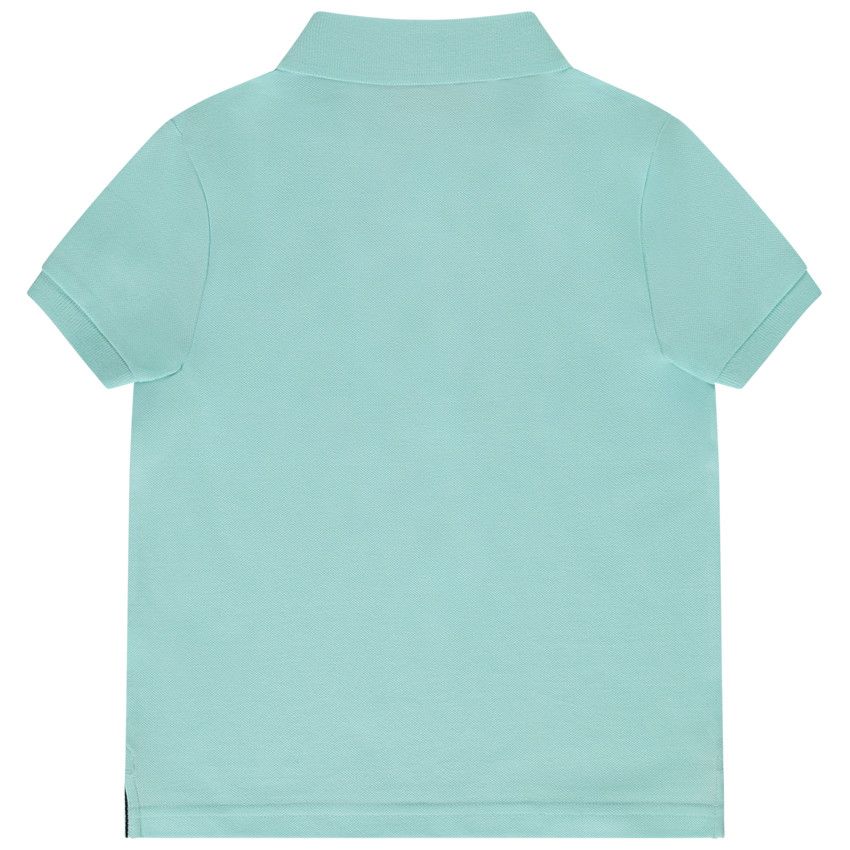Polo manches courtes uni pour garçon - Bleu