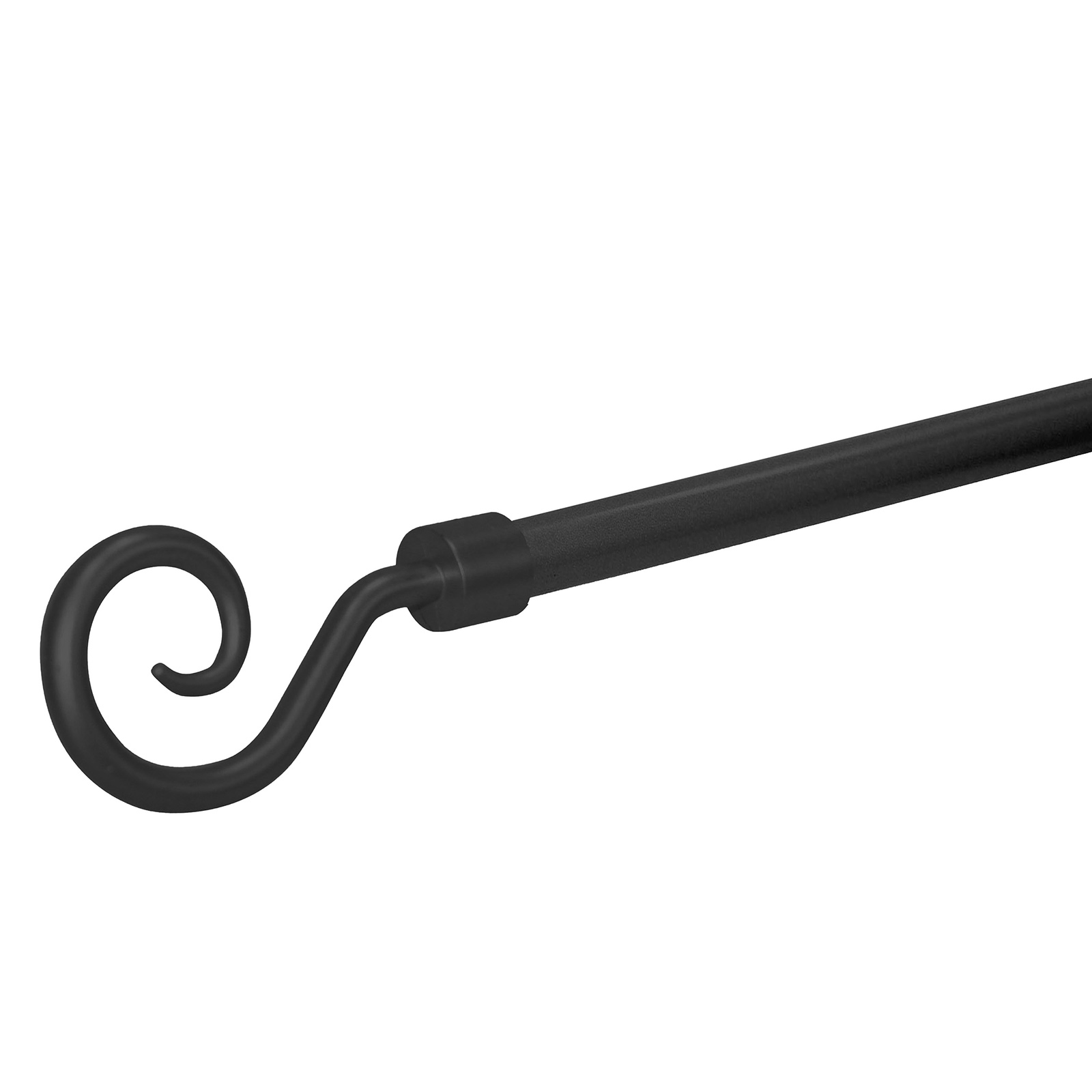 Stilgarnitur - schwarz - Kringel - 3 Wandhalter - ausziehbar