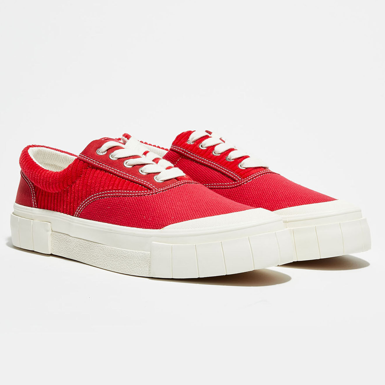 Good News Sneakers en Coton biologique Jute rouges