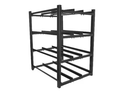 Lanberg - UPS batteriramme - sort, RAL 9004
