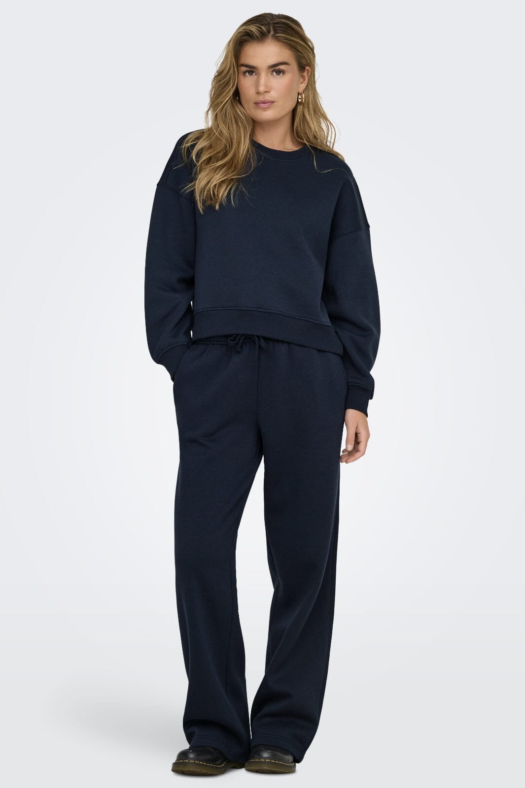 Only Onlbest Wide Pant Swt 4748506 navy blazer