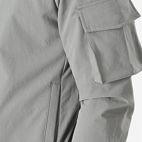 Veste Zippée Capuche Gris