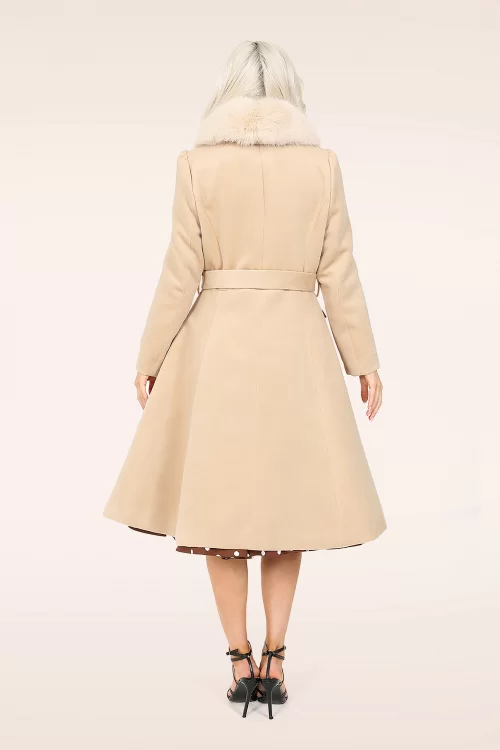Hearts & Roses Matilda Swing Jas in Beige
