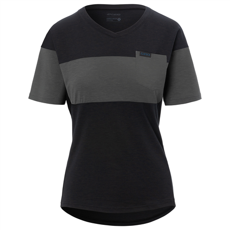 RIDE Damen-Gravel-Kurzarmshirt  blackcharcoal  XL