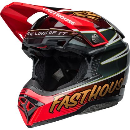 Casque cross Bell MOTO-10 FASTHOUSE DITD 24 2024 - Rouge
