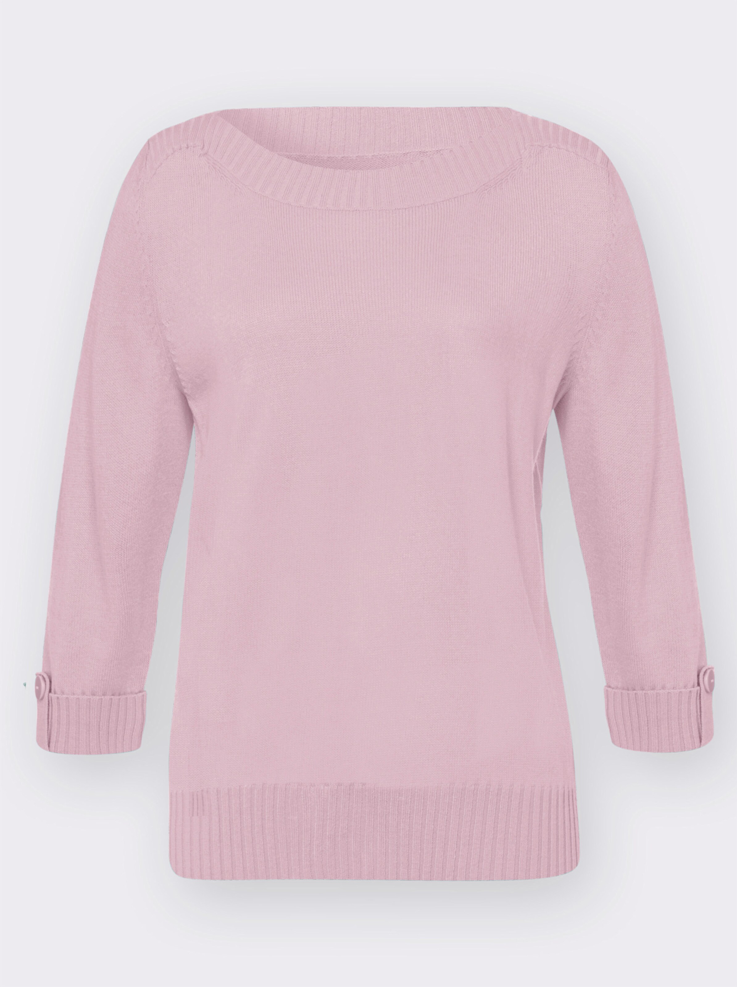 34 Arm-Pullover mit U-Boot-Ausschnitt