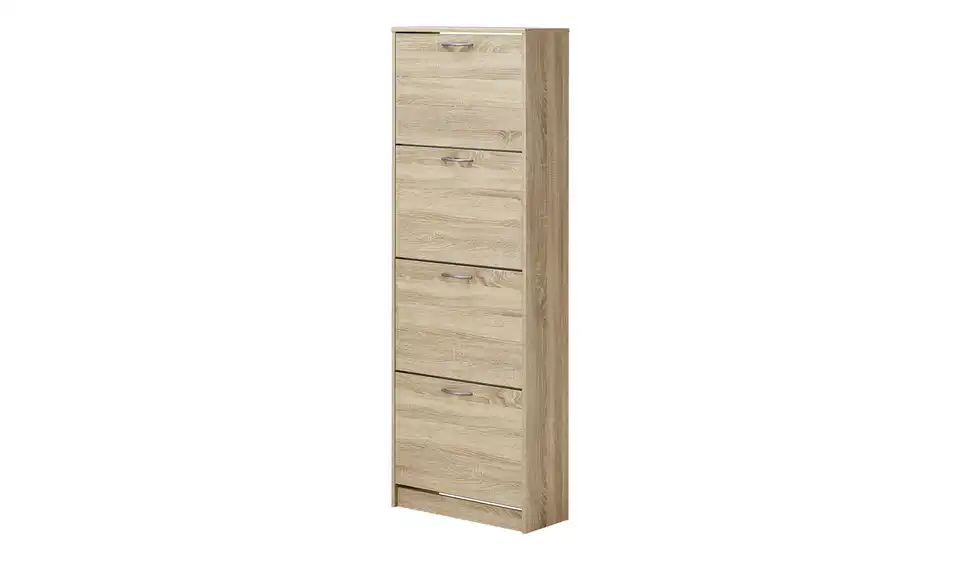 Schuhschrank  Valletta Eiche sägerau (Nachbildung), Eiche Sonoma (Nachbildung) 16 Paar Schuhe