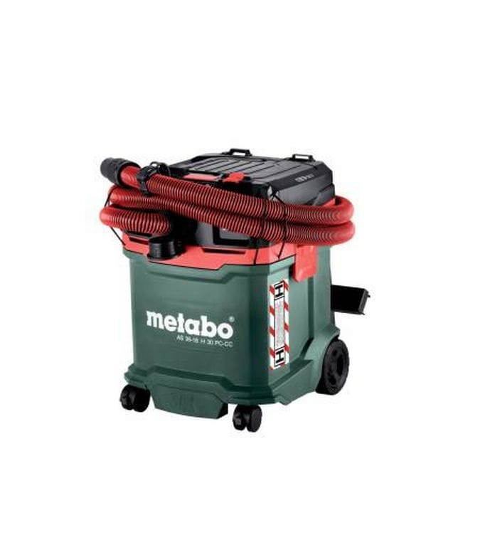 Metabo Akku-Nass-/Trockensauger AS 36-18 H 30 PC-CC Solo Akku-Sauger der Staubklasse H mit integrierter Filterabreinigung