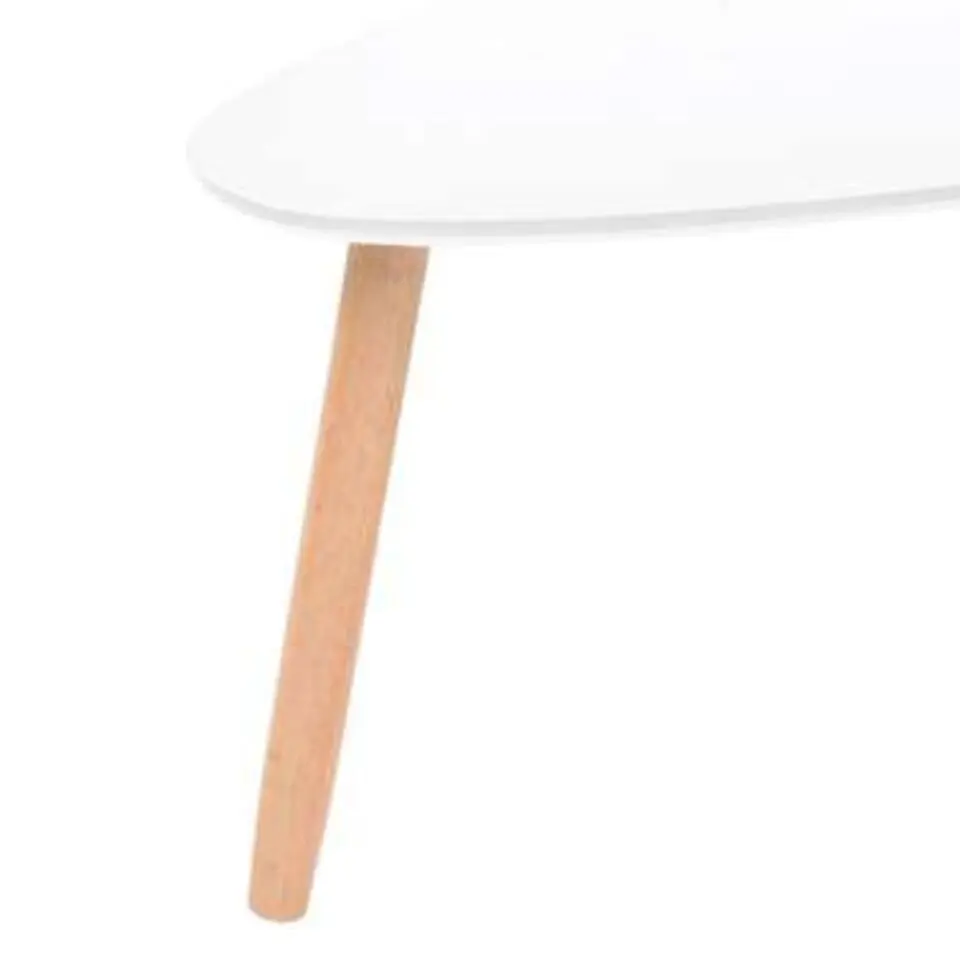 vidaXL - Salontafel - Wit - Grenenhout - 2 stuks