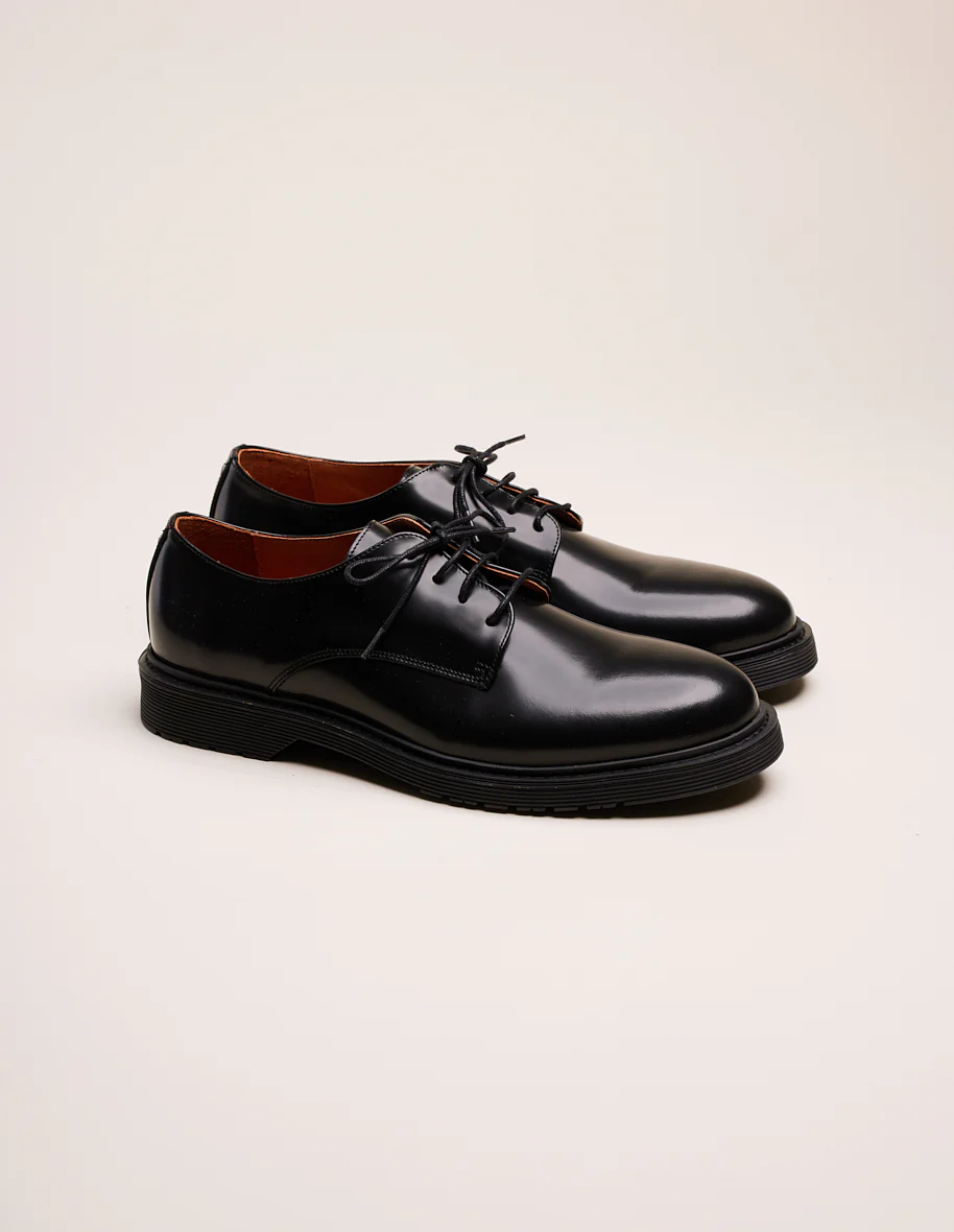 Derbies Olivier - Cuir box noir