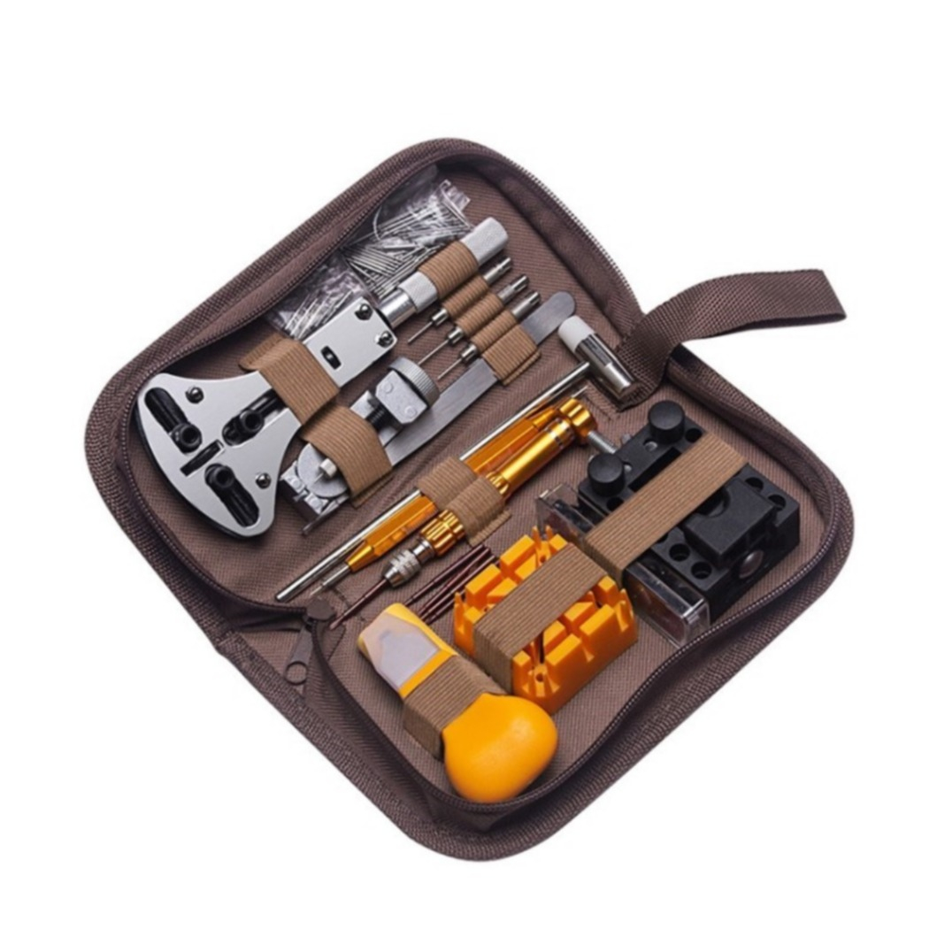 (149-tlg. Set) Universal Uhrenwerkzeug Set für Uhrenreparatur mit Pinzette / Gliederentferner / Uhrengehäusehalter / Schraubendreher