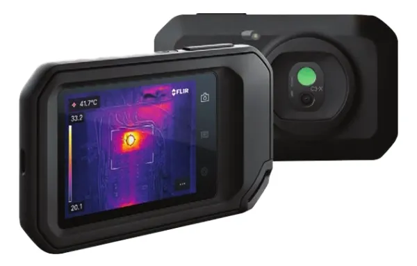 FLIR C3-X - Termisk og visuelt lyskamerakombo - kompakt - 0.012 MP - Wi-Fi - sort