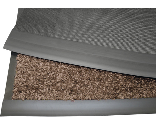 Op maat gemaakte Proper Tex bruine deurmat, 120 cm breed (per meter verkocht)
