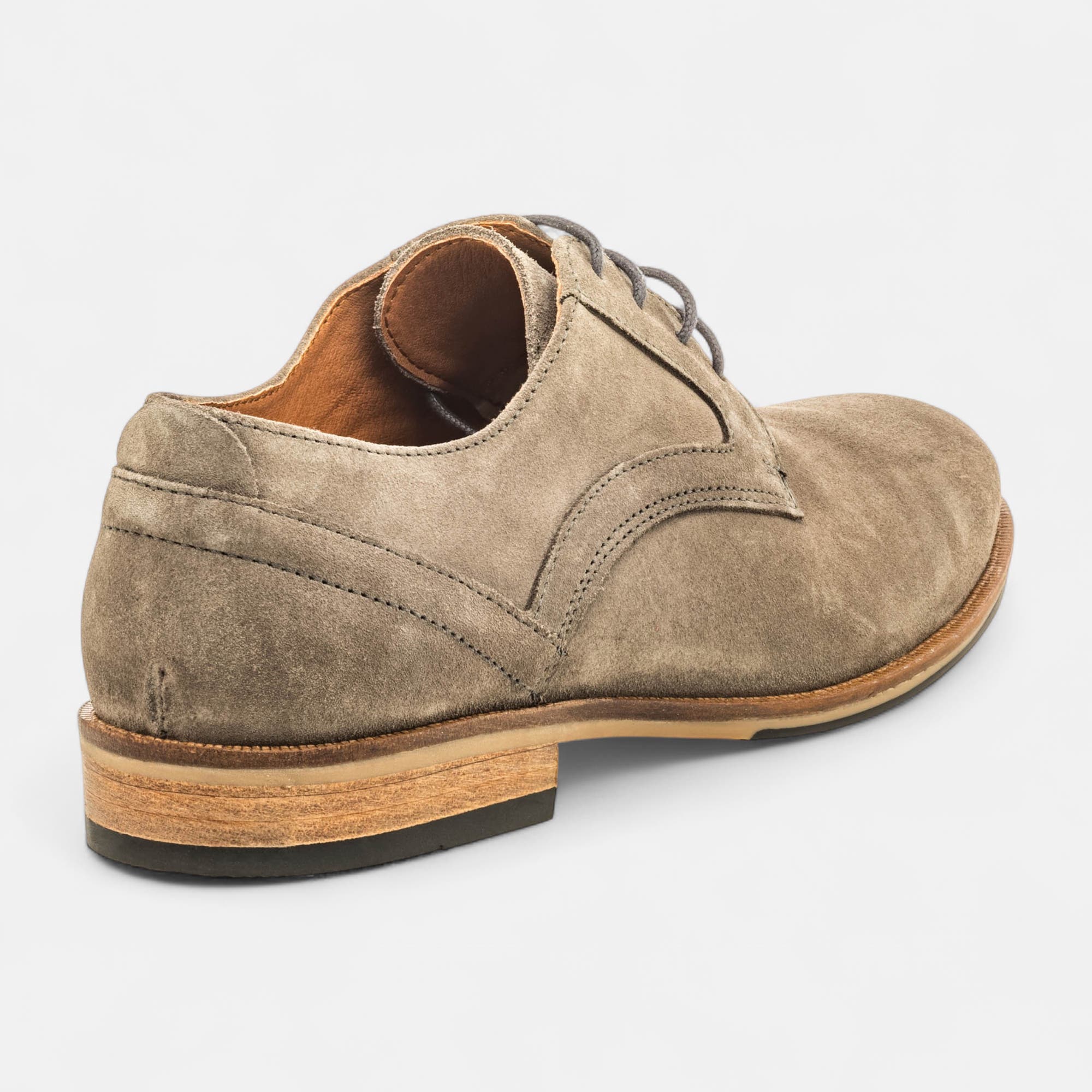Derbies Homme en cuir gris