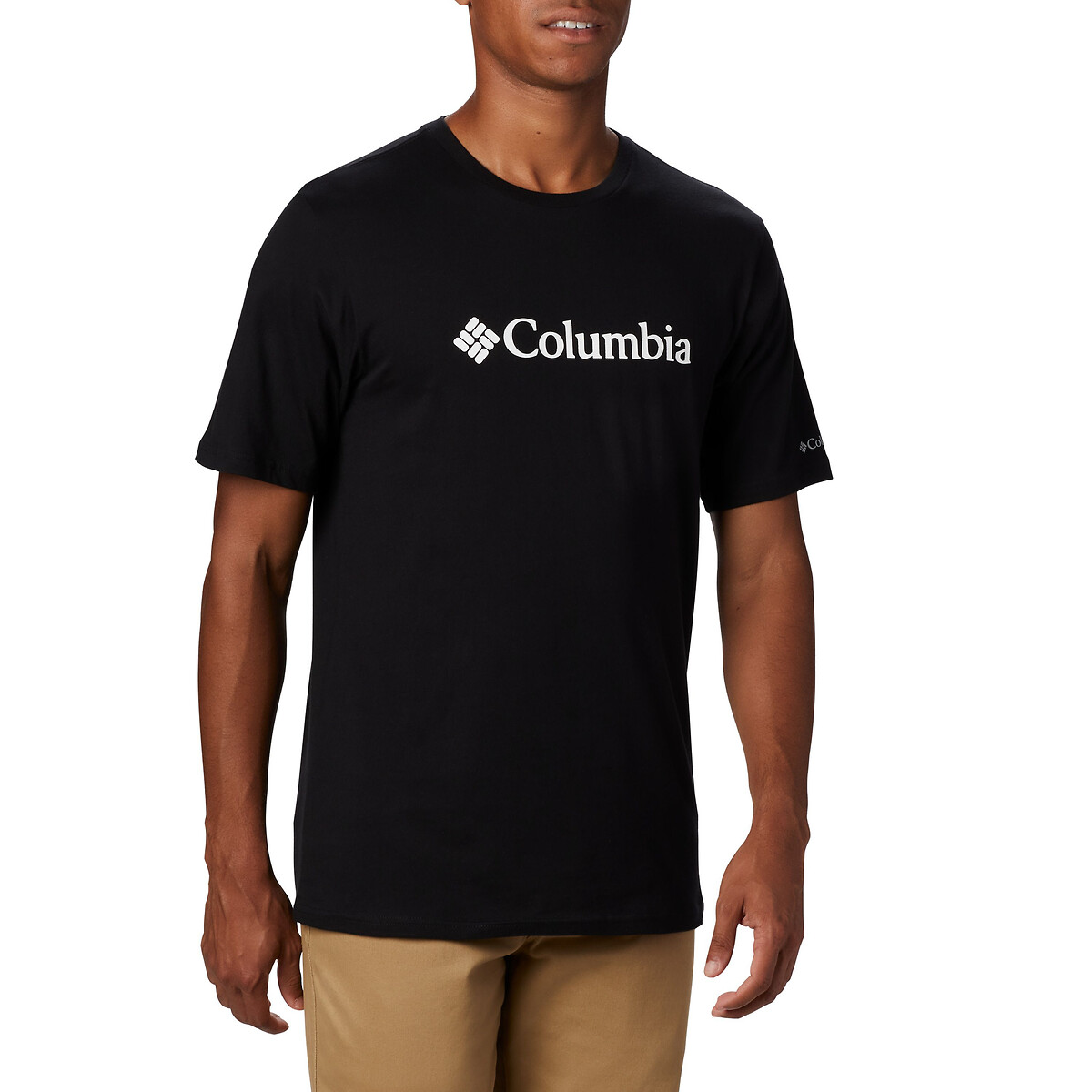 COLUMBIA<br>Camiseta de manga curta com logo no peito essencial