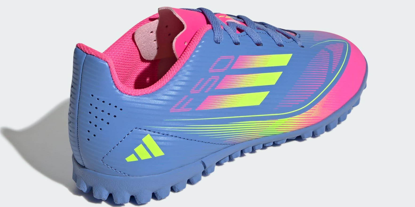 F50 Club TF Junior Blue Fusion/Lucid Lemon/Lucid Pink