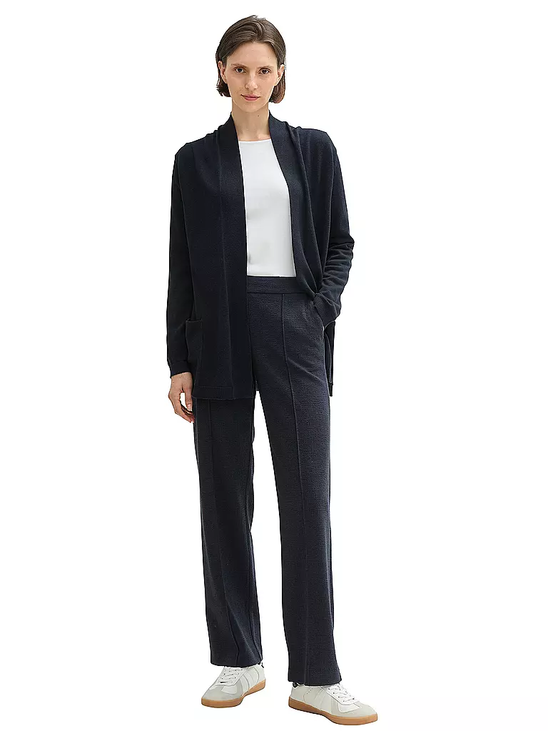 TOM TAILOR Strickjacke blau
