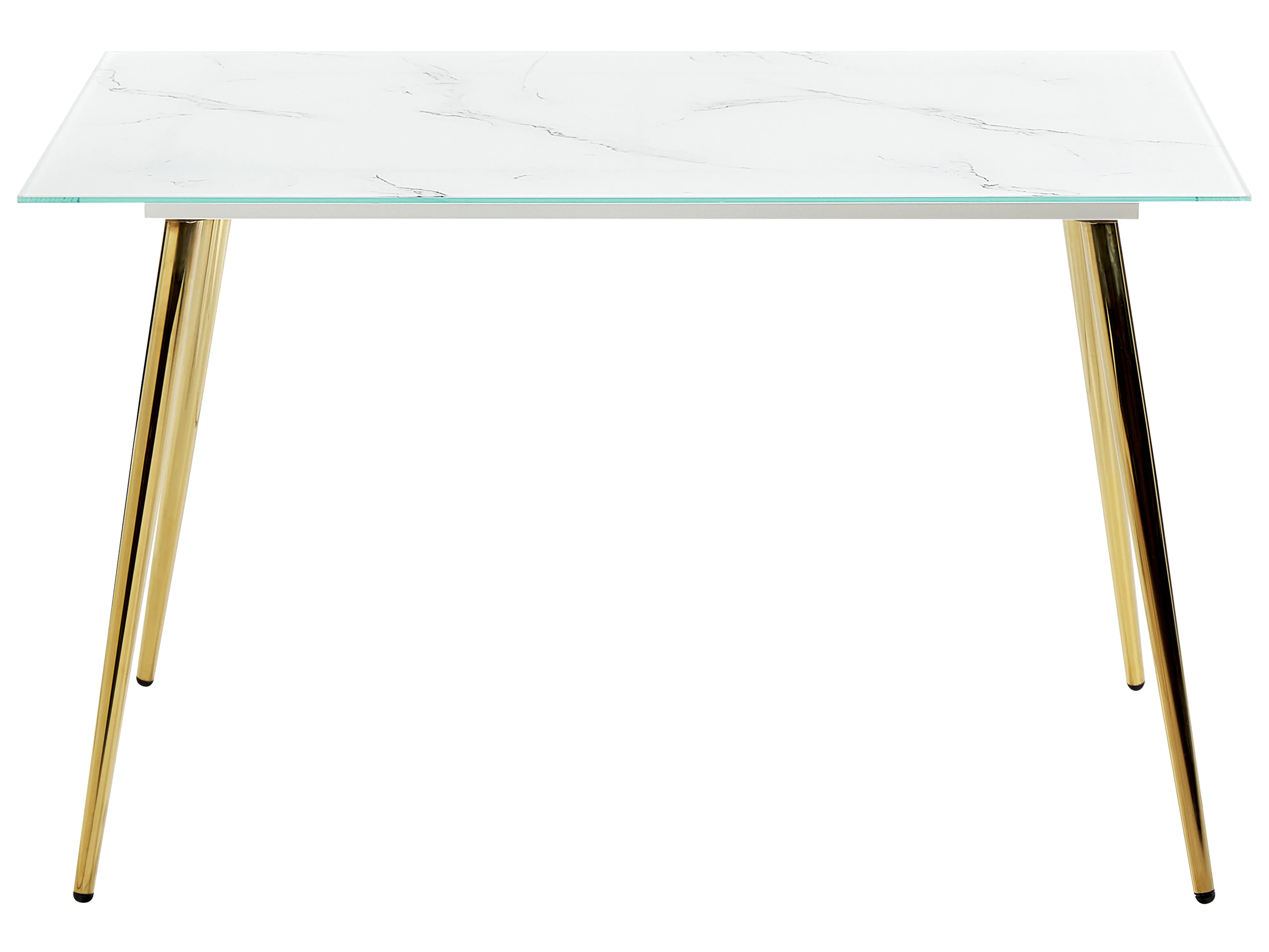 Eettafel MULGA Marmer/goud 70 cm Veiligheidsglas 120 cm