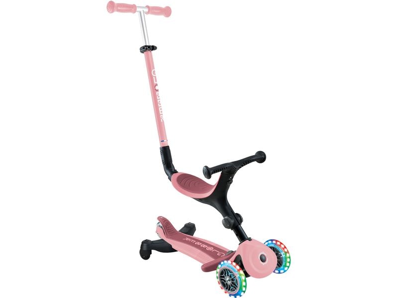 GLOBBER Kinder-Laufrad Go up Pastel Pink 3-in-1 Rutscher Kinder- Dreirad