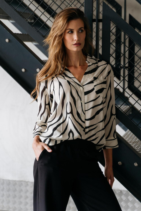 Maicazz ecru dames blouse