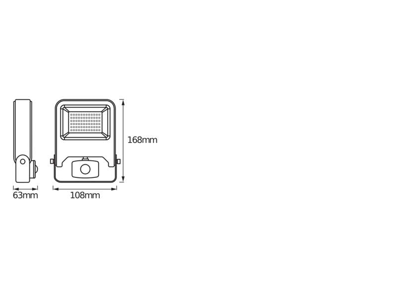 Ledvance Scheinwerfer LED Endura Flood Sensor, 10 W Aussenleuchte