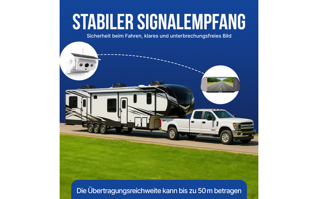 Falcon Magnetisches Drahtloses Kamerasystem 7 Zoll Monitor und 50 m Reichweite