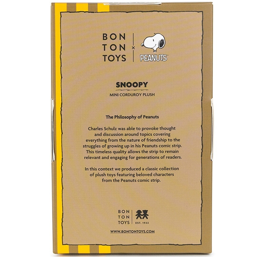 Bon ton toys knuffelhond snoopy corduroy 17cm