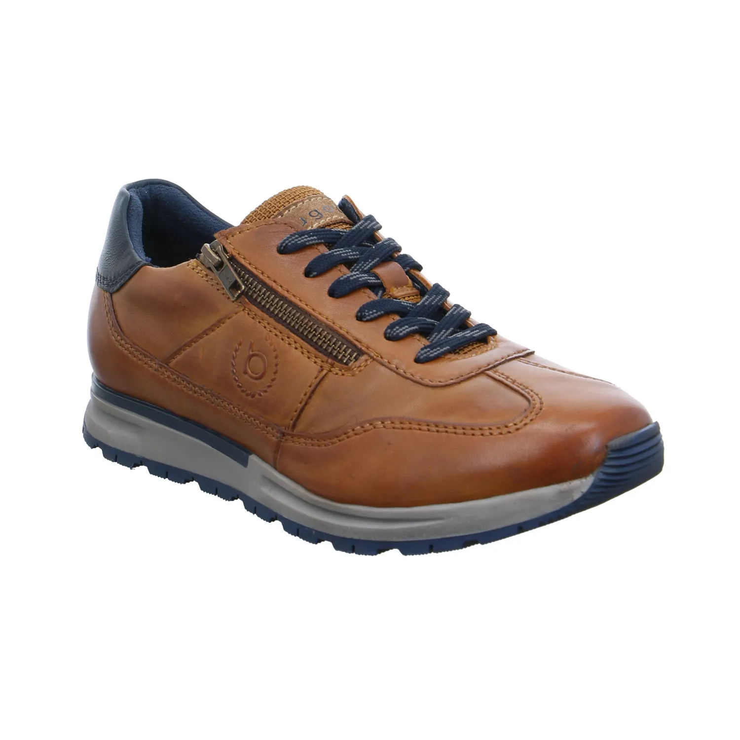 BUGATTI SHOES Halbschuhe Sneaker Cognac Leder