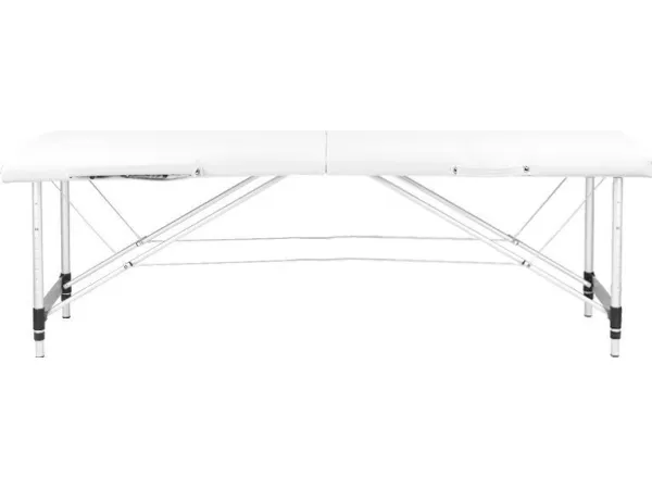 Activeshop sammenklappelig massagebriks 2-delt, aluminium, model Comfort Activ FIZJO, hvid