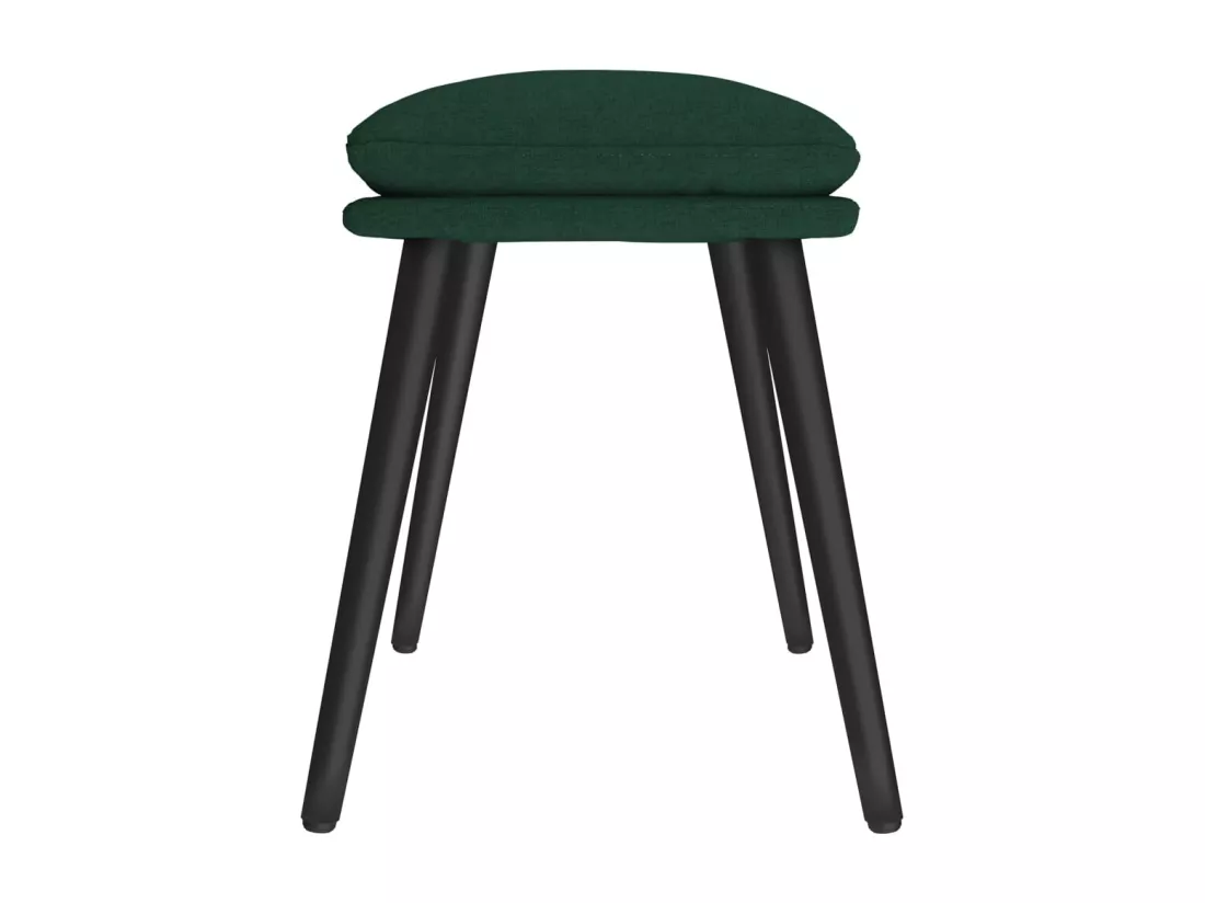 Repose-pied Vert foncé 45x29,5x35 cm Tissu
