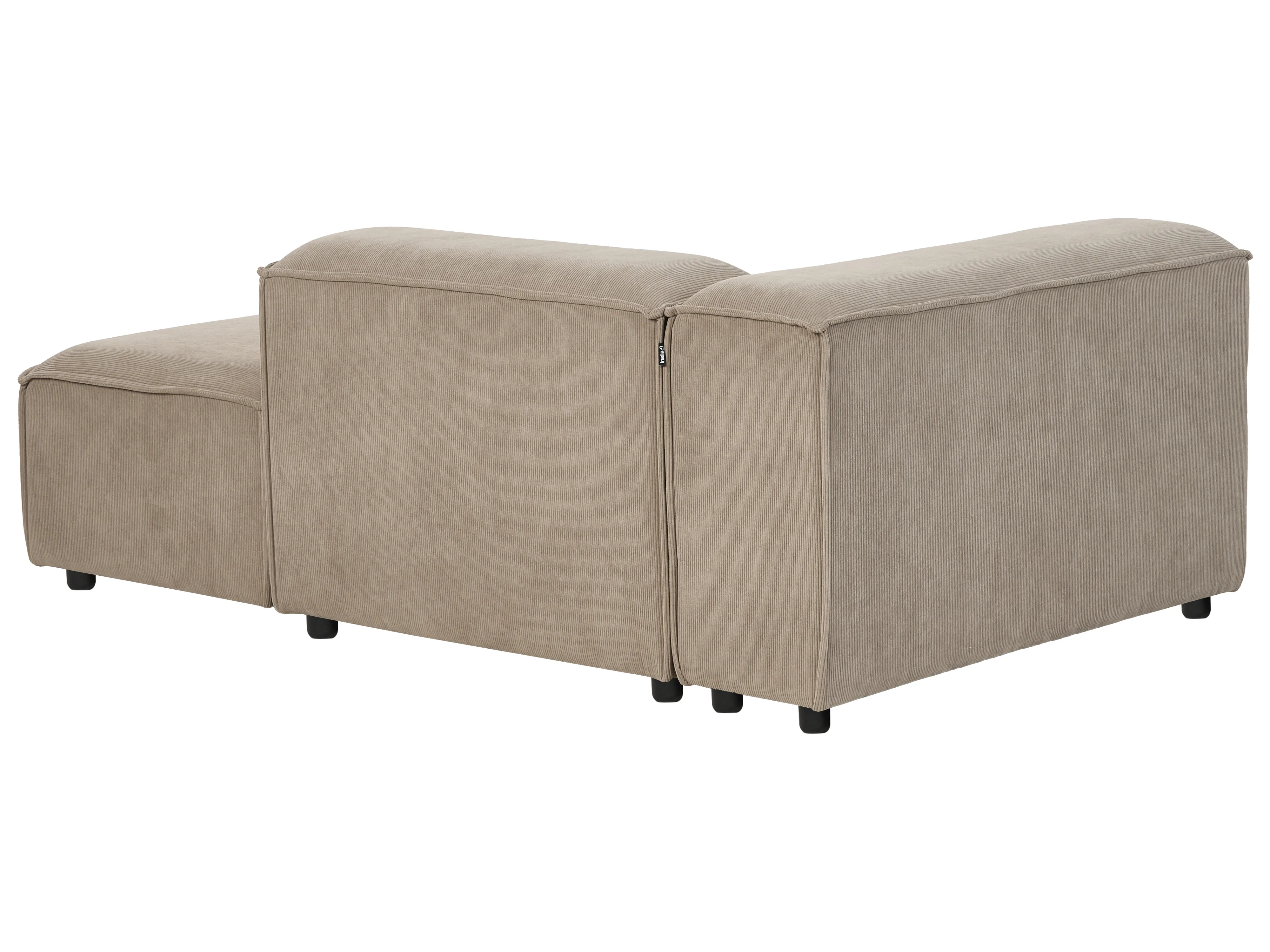 Linkszijdige chaise longue ARDAL Corduroy Lichtbruin