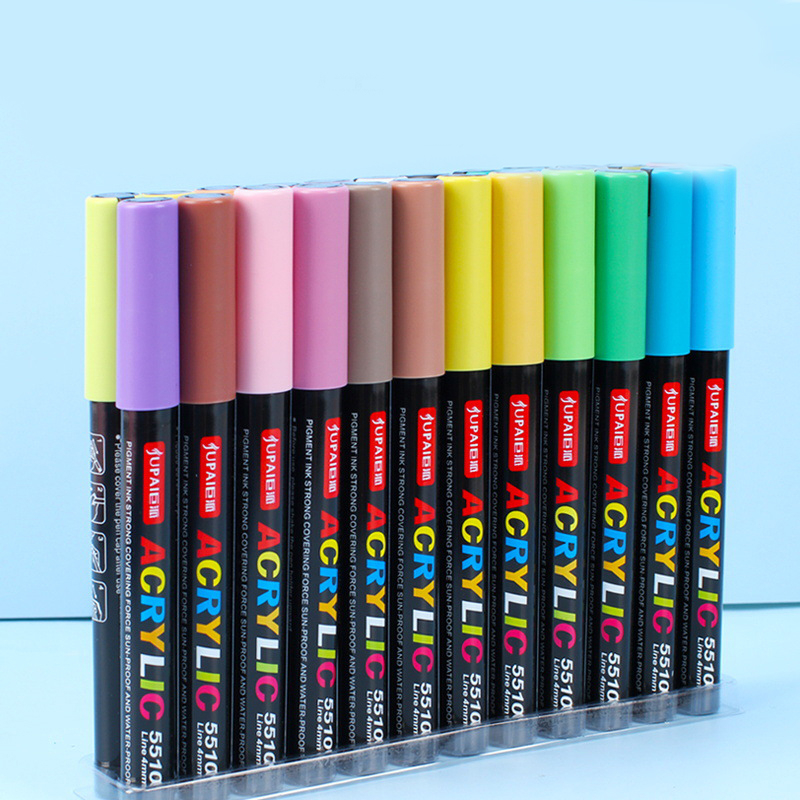 (24er Set) 4mm Wasserfeste Acryl Permanent Marker Pigment Stifte