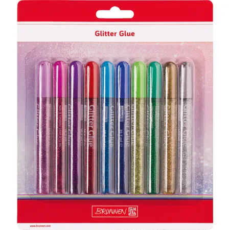 BRUNNEN Glitterglue, 10 Farben