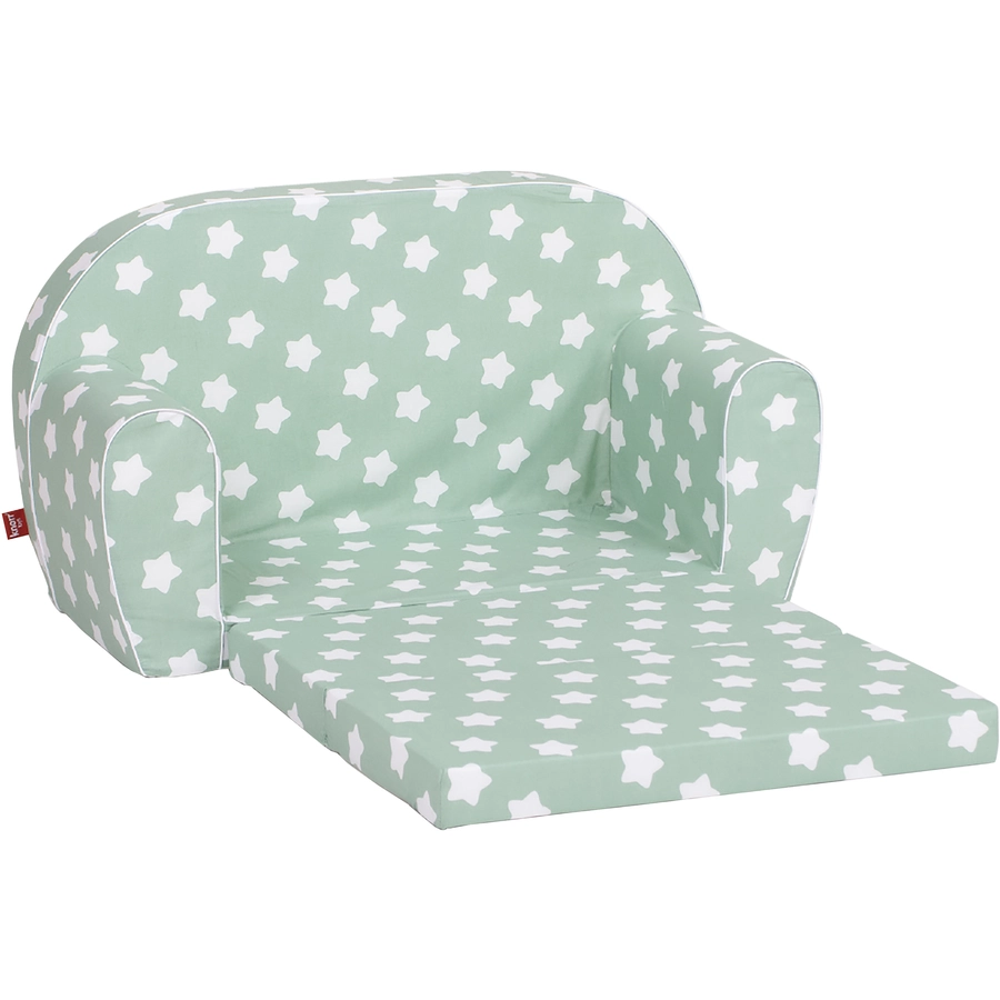 knorr toys® Kindersofa Green white stars grün