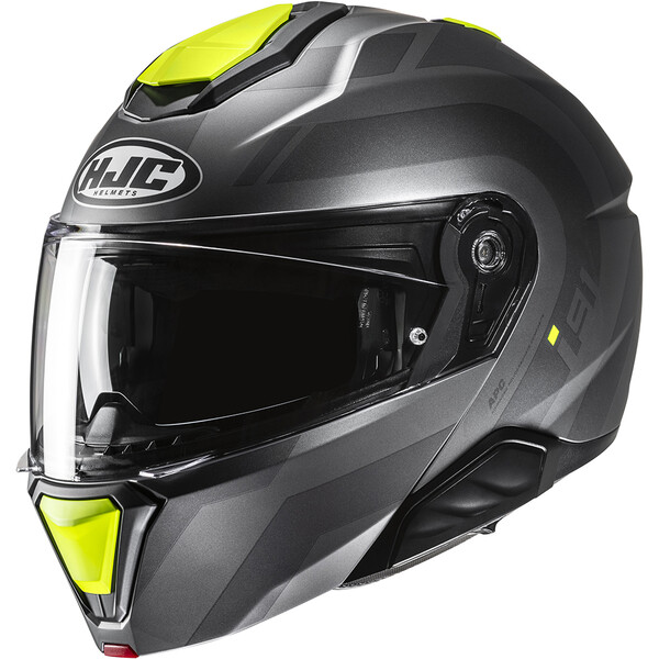 HJC - Casque i91 Arven MC3HSF / Gris / Noir / Jaune / Mat