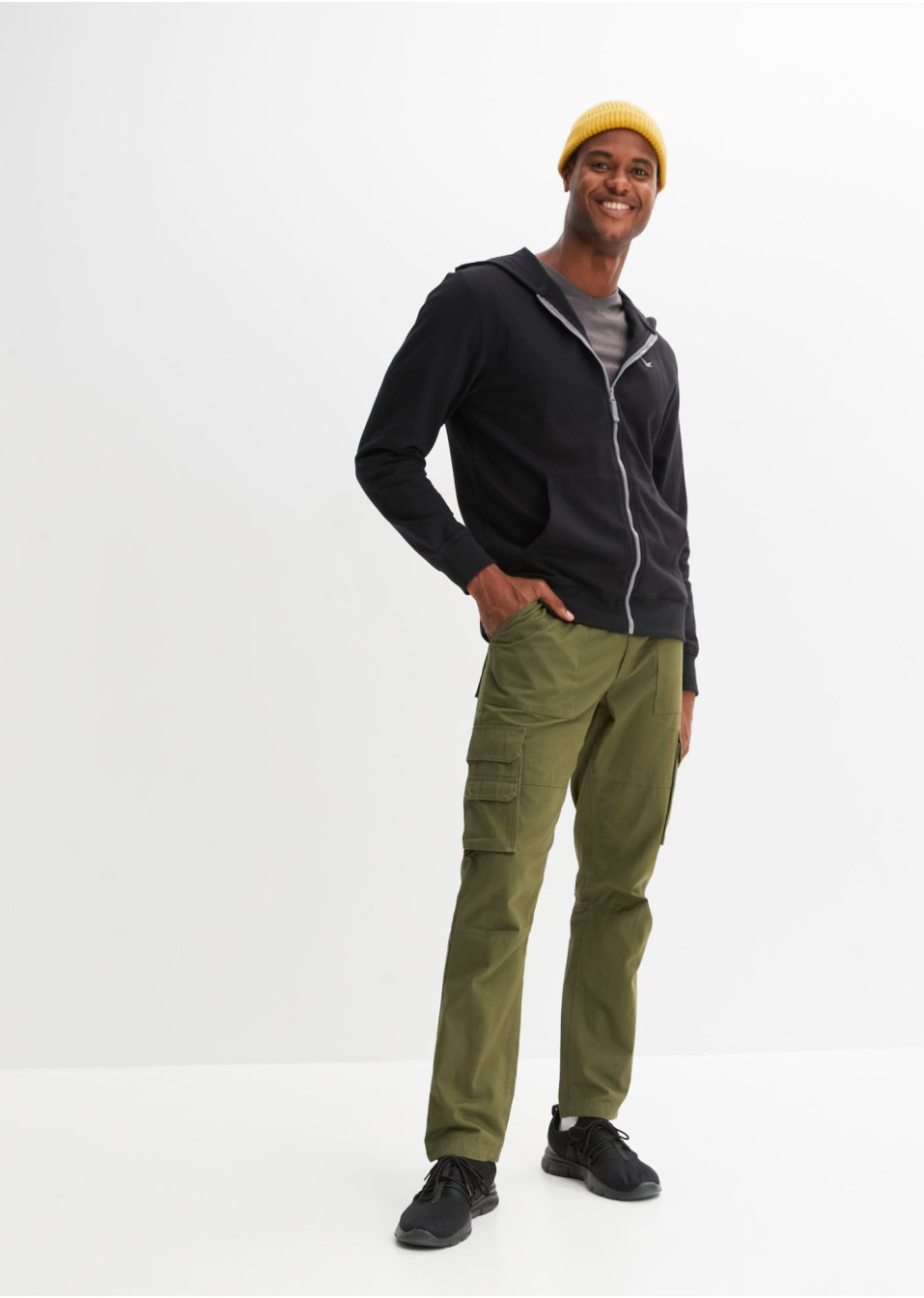 Gilet sweat à capuche avec polyester recyclé