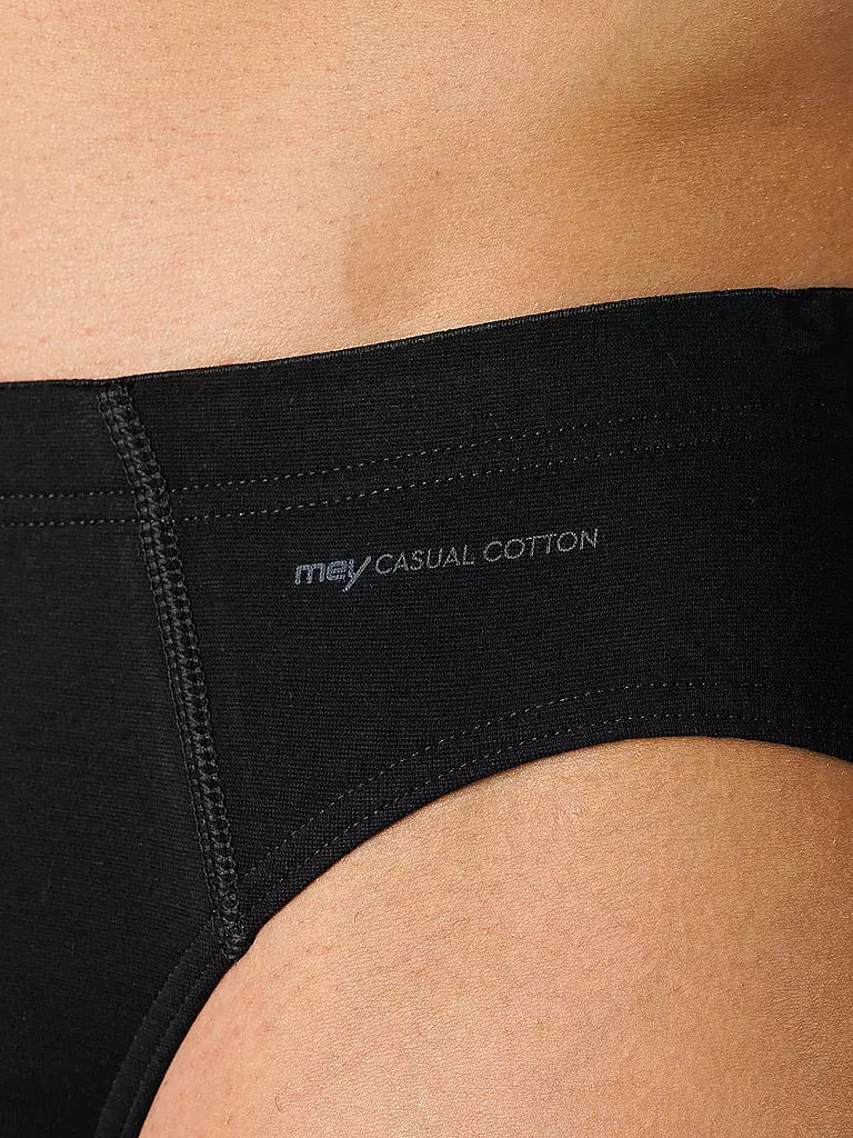MEY Slip Casual Cotton Schwarz schwarz