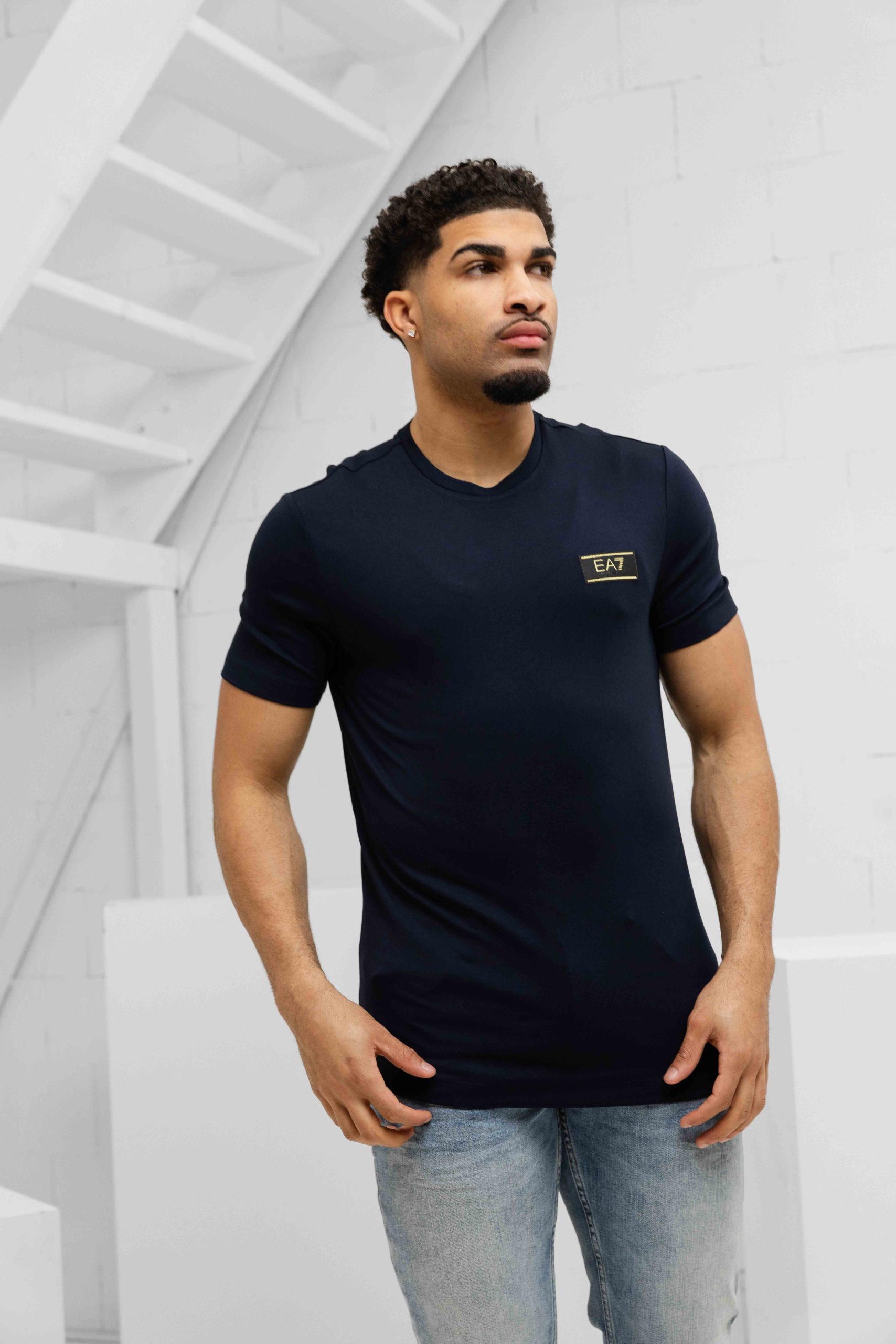 EA7 Emporio Armani 7M001331 T-Shirt Heren Donkerblauw