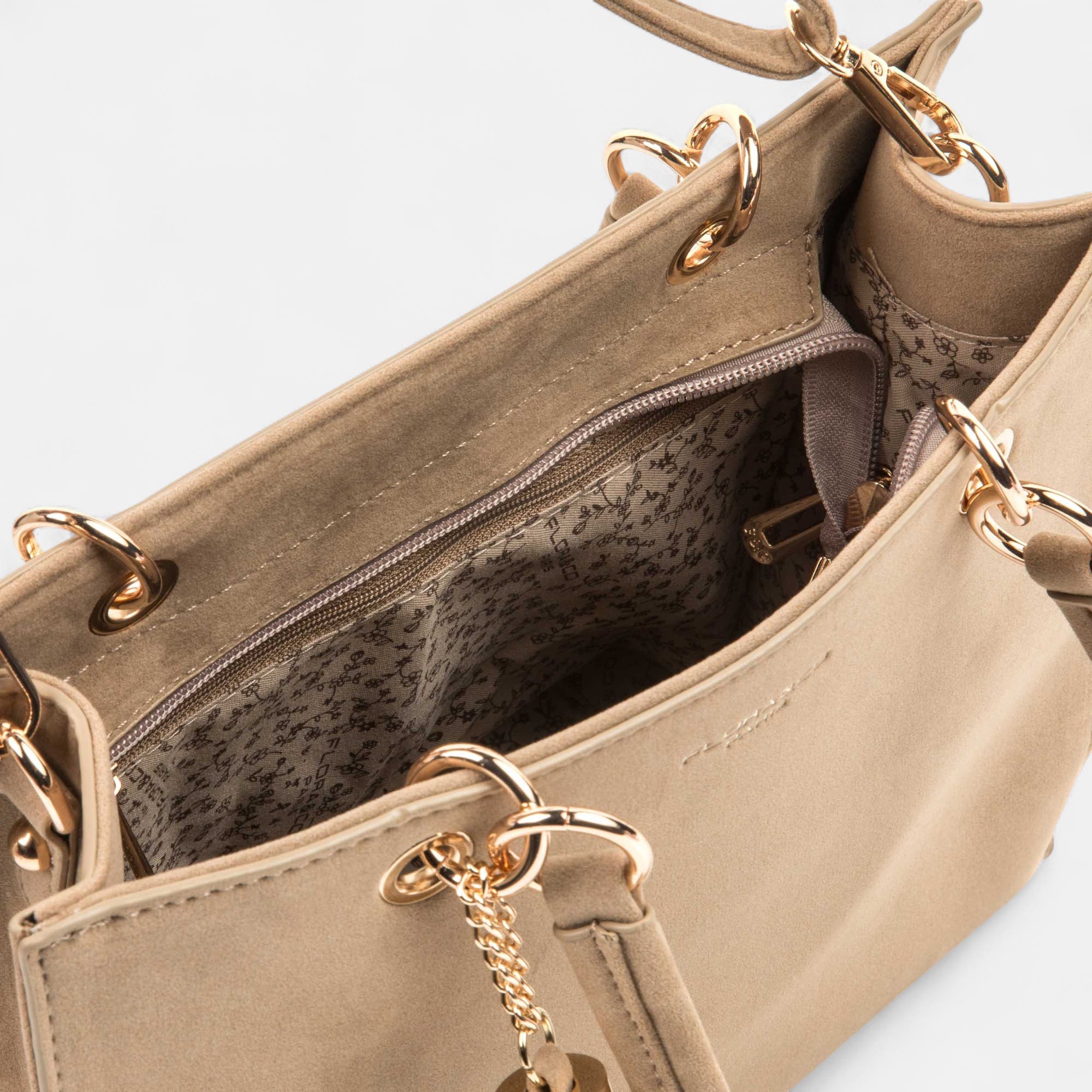 Sac à main beige