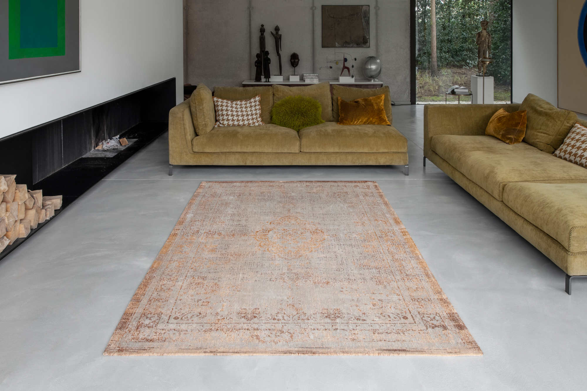 Ecorugs vloerkleed Medallion zalm 170x240 cm