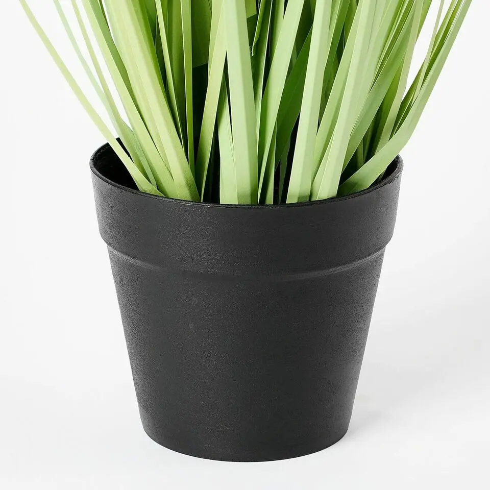Mica Decorations Kunstplant dogtail sierplant - 53 cm - in zwart pot