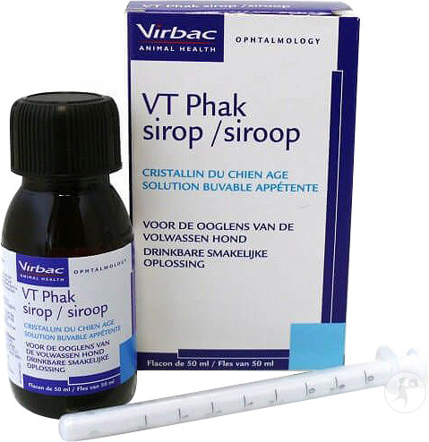 Virbac VT Phak Sirop Solution Buvable Appétente Chien Âgé Flacon 50ml